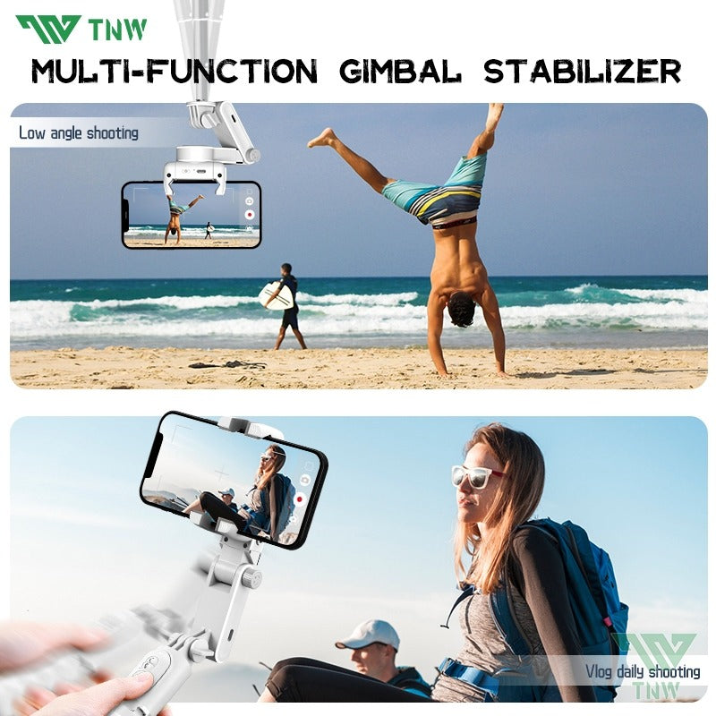 TNW Q18 4in1 Tripod Gimbal stabilizer 360° Rotation Tripod with Face/Object Tracking For Phone Video